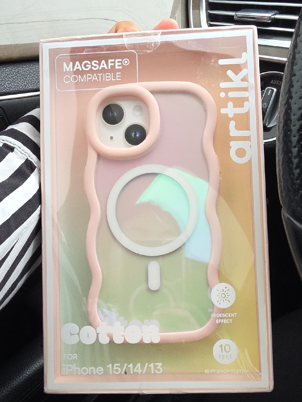 Artikli Cotton MagSafe Compatible iPhone Case - Pink Iridescent
